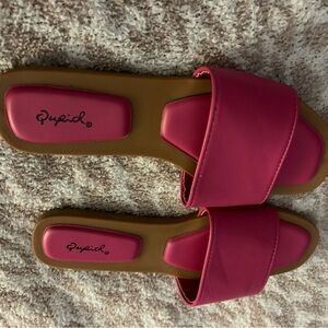 Hot pink sandals size 9